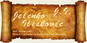 Jelenko Ilišković vizit kartica